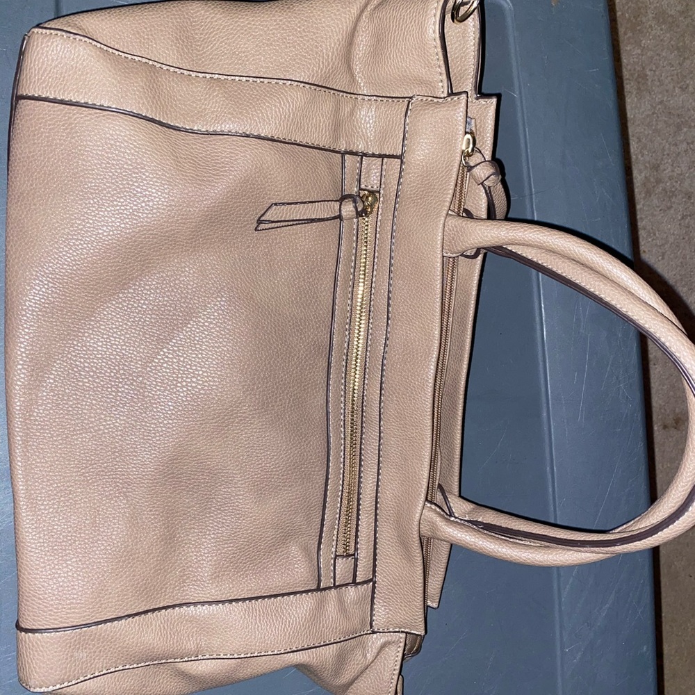 Gray just ab shoulder purse